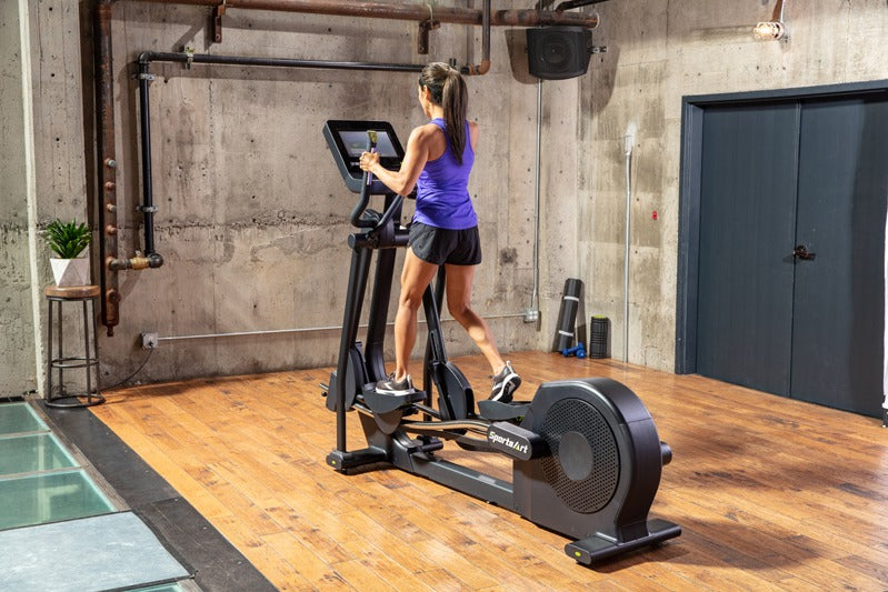 SportsArt E874-13” Elliptical – Commercial Self-Powered Elliptical with 13” Touchscreen and Energy-Efficient Design