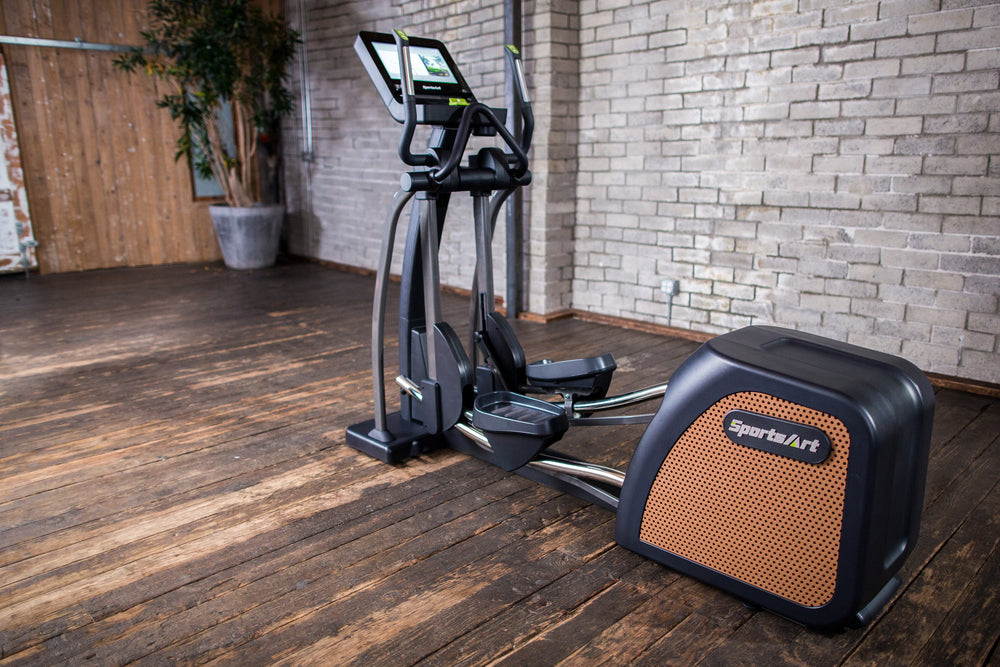 SportsArt E876-16” Elliptical – ECO-POWR™ Commercial Elliptical With 16” Touchscreen And Self-Powered Design