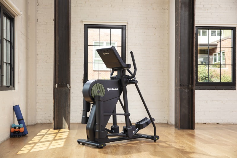SportsArt G866 Front-Drive Elliptical – ECO-NATURAL™ Self-Powered Commercial Elliptical With Low-Impact, Full-Body Motion
