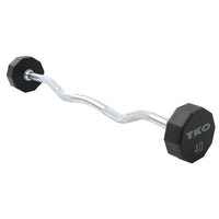 10-Sided Fixed Curl Bar 20-110 LB. Set (Urethane)