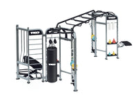 TKO Stretching + Boxing + Rebounder Station – Multi-Station Functional Trainer with Combat & Flex Zones