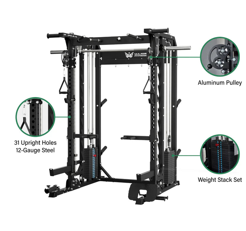 Major Fitness B52 Pro All-In-One Smith Machine Home Gym
