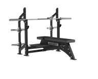 Olympic Bench Press w/Plate Storage