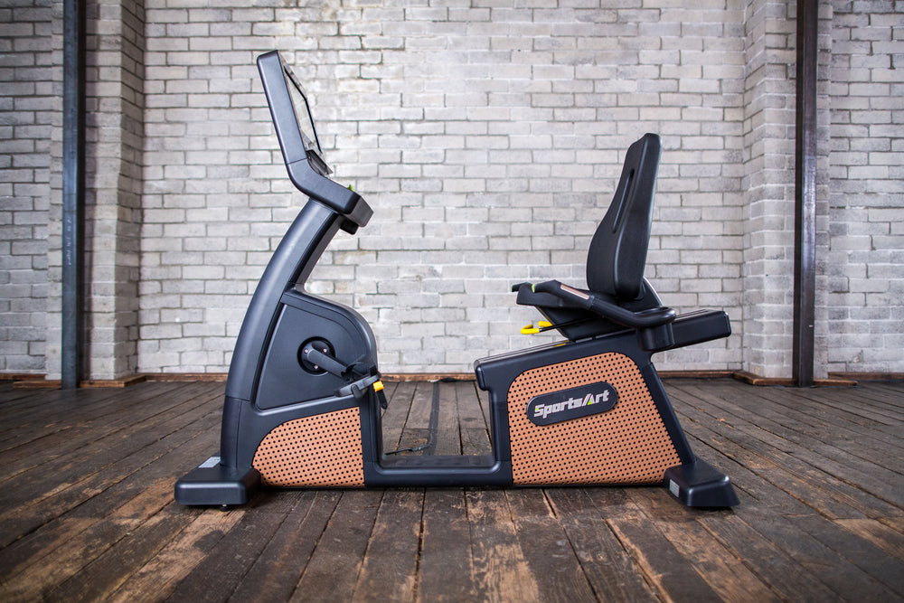 SportsArt C576R-16″ Status Recumbent Cycle – ECO-NATURAL with 16″ SENZA™ Touchscreen