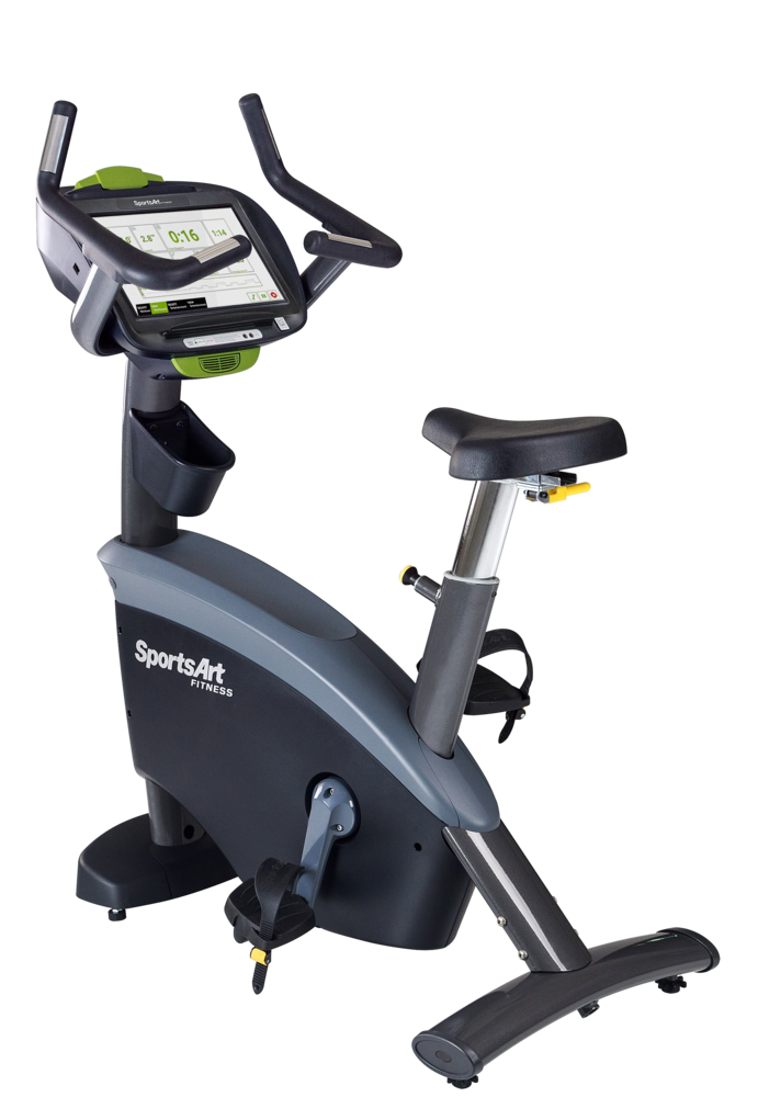 SportsArt C575U Upright Cycle – Full Commercial Upright Bike with Self-Powered Design and Comfort-Driven Engineering