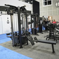 4 Stack Megatron Deluxe Jungle Gym - Muscle D Fitness - Commercial Lat Pull, Low Row, Adj. Hi/Low Pulleys
