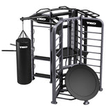 TKO Group Functional Studio – Compact Multi-Station Functional Rig with Combat, Rebounder, Stall Bars/TRX & Functional Zones