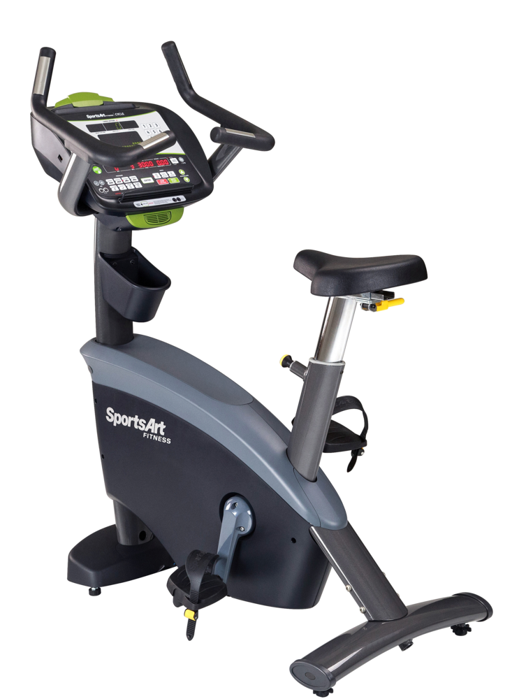 SportsArt C575U Upright Cycle – Full Commercial Upright Bike with Self-Powered Design and Comfort-Driven Engineering