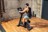 SportsArt C574U-13″ Upright Cycle – Commercial Self-Powered Upright Bike with 13” Touchscreen Console