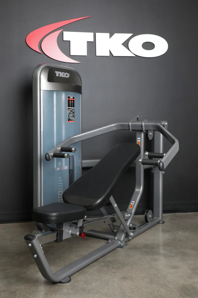 TKO Multi-Press – Achieve Dual Multi-Function Press Station: Chest, Incline, & Shoulder Press with Adjustable Seat and Arm