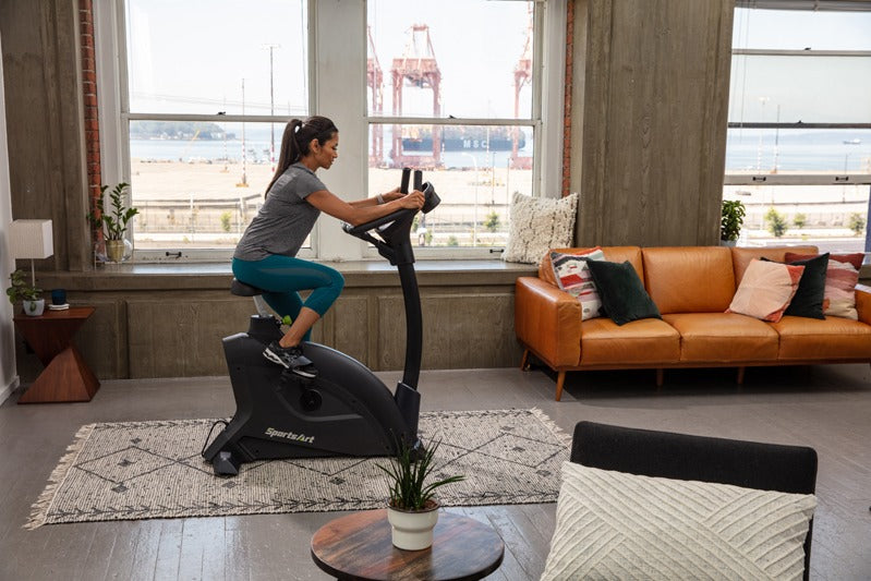 SportsArt C55U Upright Cycle – Residential Upright Bike with Ergonomic Comfort and Quiet Magnetic Resistance