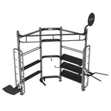 TKO Group Functional Corner Unit – Multi-Station Functional Trainer with Dip, Landmine & Plyo Step Attachments