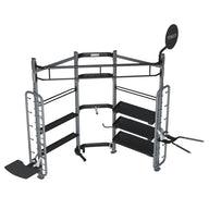 TKO Group Functional Corner Unit – Multi-Station Functional Trainer with Dip, Landmine & Plyo Step Attachments