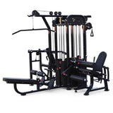 4 Stack Megatron Compact Multi-Gym - Muscle D Fitness - Space Saving - Leg Extension & Curl, Lat Pull, Low Row, Multi-Press