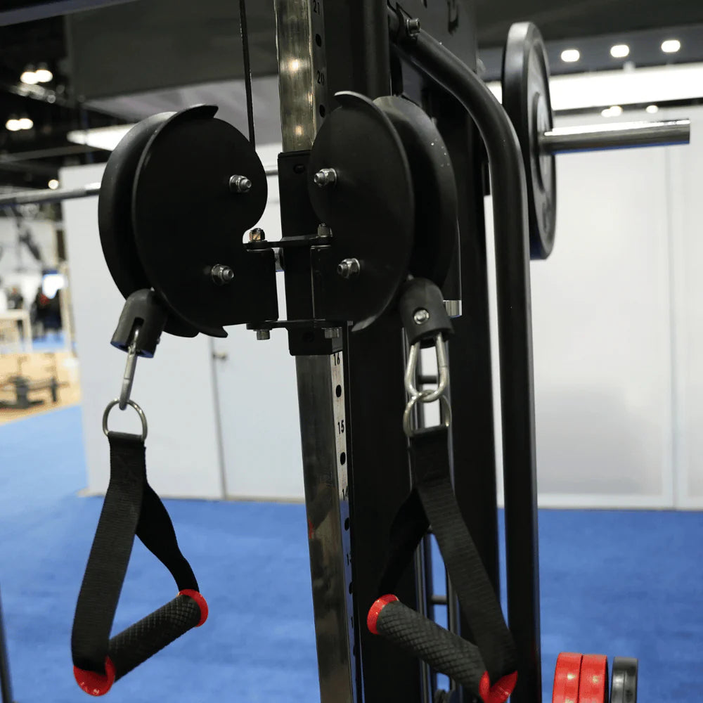 Muscle D Fitness Dual Adjustable Pulley Smith Combo – Full Body Trainer