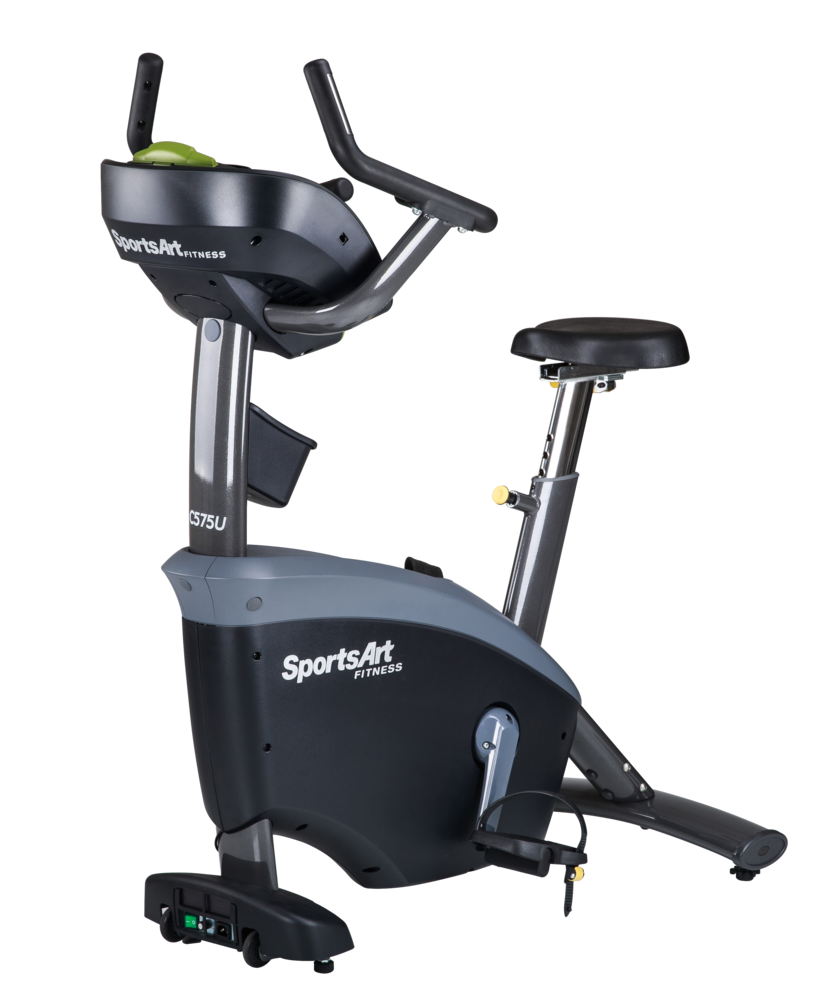 SportsArt C575U Upright Cycle – Full Commercial Upright Bike with Self-Powered Design and Comfort-Driven Engineering