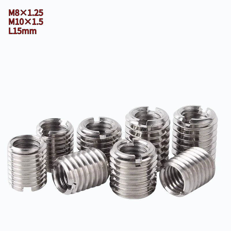 Stainless Steel Inner And Outer Tooth Nuts With Straight Grooves