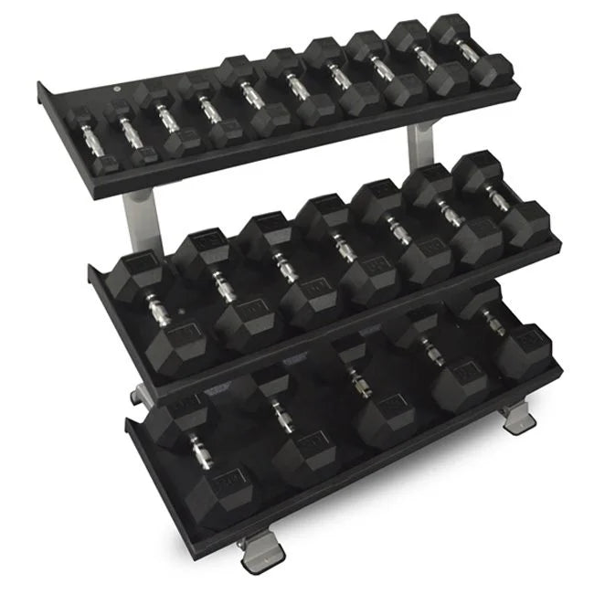 54″ 3-Tier Dumbbell Rack