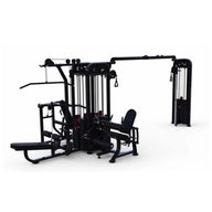 5 Stack Megatron Compact Multi-Gym - Muscle D Fitness - Lat Pull, Low Row, Bench Press, Lat Pull, Leg Ext / Curl