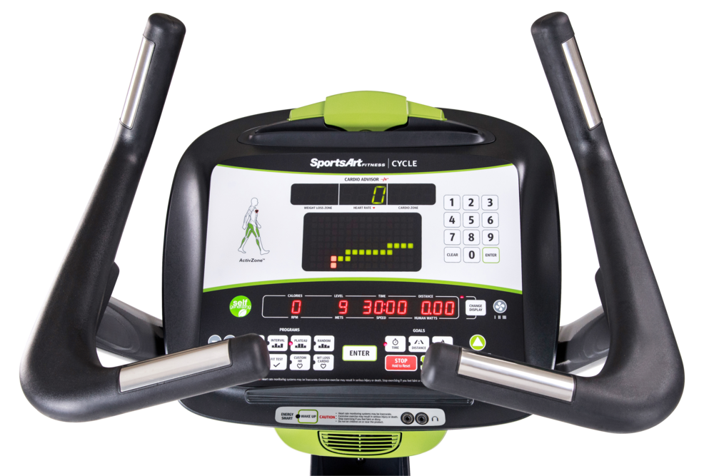 SportsArt C575U Upright Cycle – Full Commercial Upright Bike with Self-Powered Design and Comfort-Driven Engineering