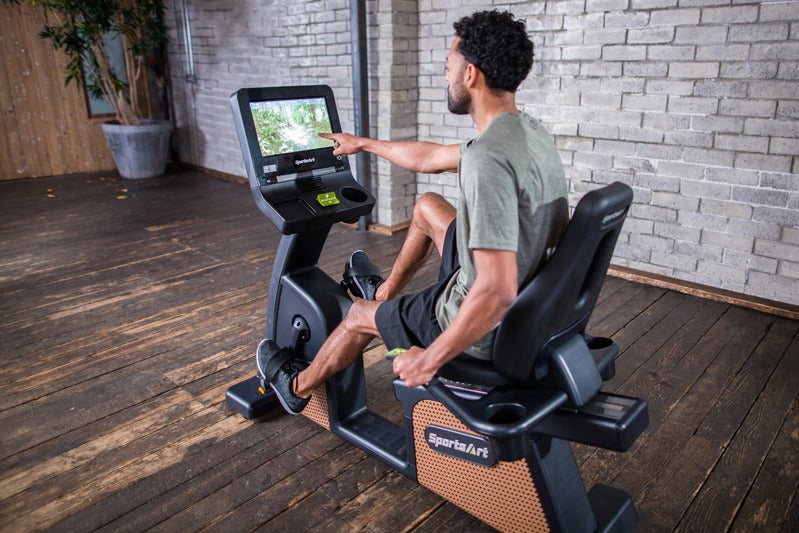 SportsArt C576R-16″ Status Recumbent Cycle – ECO-NATURAL with 16″ SENZA™ Touchscreen