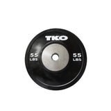 TKO BLACK COMPETITION RUBBER BUMPER PLATES