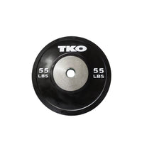 TKO BLACK COMPETITION RUBBER BUMPER PLATES