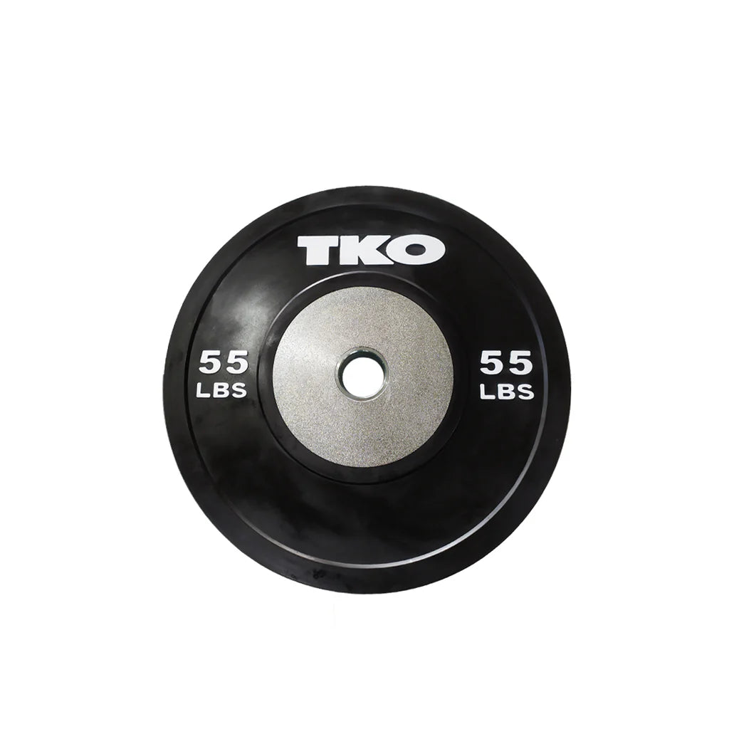 TKO BLACK COMPETITION RUBBER BUMPER PLATES