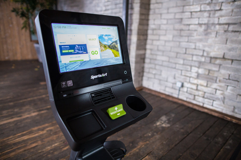 SportsArt C576R-16″ Status Recumbent Cycle – ECO-NATURAL with 16″ SENZA™ Touchscreen