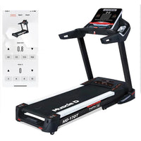 Light Commercial Treadmill - Muscle D Fitness - LED Display - Heart Rate Monitor - Cup Holder - Adjustable Speed and Incline
