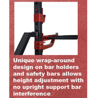 Compact Half Cage - Muscle D Fitness - Bar & Plate Storage and Dip Station Included