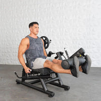 Pro Strength Leg Extension / Prone Leg Curl Combo - Muscle D Fitness - Plate Loaded Quad & Hamstring Machine