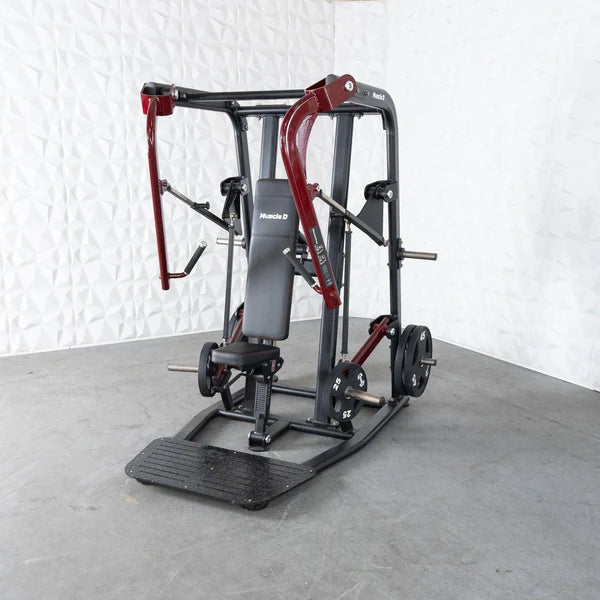 Pro Strength Wide Chest Press - Muscle D Fitness - Premium Adjustable Plate Loaded Bench Press