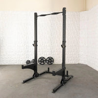 TGrip Commercial Squat Stand - 3x3 Steel - Functional Multi-Grip Pull-Up - Bar & Plate Storage - J-Hook