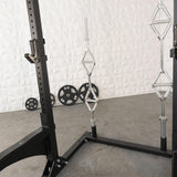 TGrip Commercial Squat Stand - 3x3 Steel - Functional Multi-Grip Pull-Up - Bar & Plate Storage - J-Hook