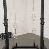 TGrip Commercial Squat Stand - 3x3 Steel - Functional Multi-Grip Pull-Up - Bar & Plate Storage - J-Hook