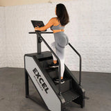 Light Commercial Stair Climber - Muscle D Fitness - Stepmill - LED Display - Heart Rate Monitor - Heavy Duty Chain Drive
