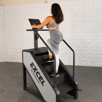 Light Commercial Stair Climber - Muscle D Fitness - Stepmill - LED Display - Heart Rate Monitor - Heavy Duty Chain Drive