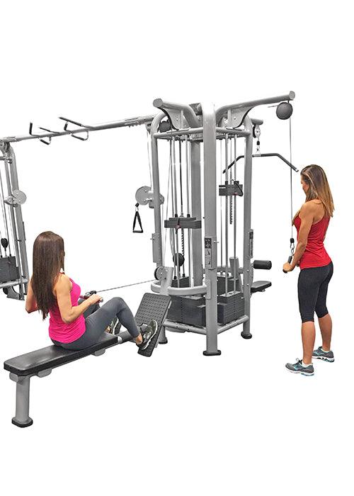 5 Stack Megatron Deluxe Jungle Gym 3 Colors - Muscle D Fitness - Commercial-Grade , Lat Pull, Low Row, Functional Column