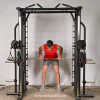 Muscle D Fitness Dual Adjustable Pulley Smith Combo – Full Body Trainer