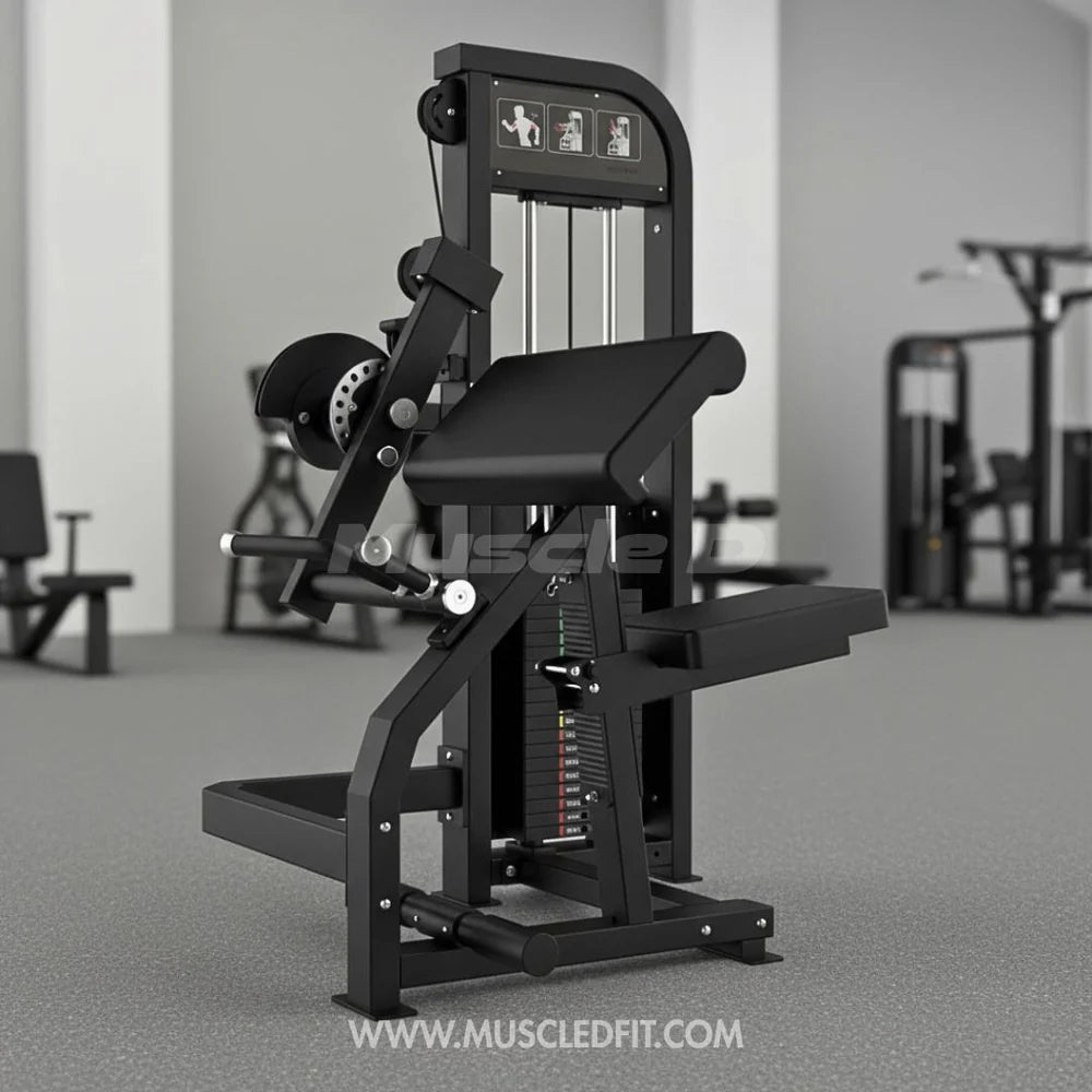 Excel Biceps/Triceps Combo - Muscle D Fitness - Selectorized Arm Machine - Adjustable Seat