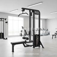 Excel Lat Pulldown/Low Row Combo - - Muscle D Fitness - Selectorized Multi Function Machine
