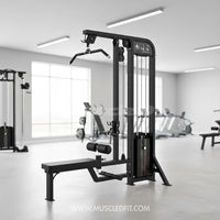 Excel Lat Pulldown/Low Row Combo - - Muscle D Fitness - Selectorized Multi Function Machine