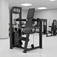 Excel Shoulder Press - Muscle D Fitness - Selectorized Military Press - Gas Shock Assisted Seat Adjustment