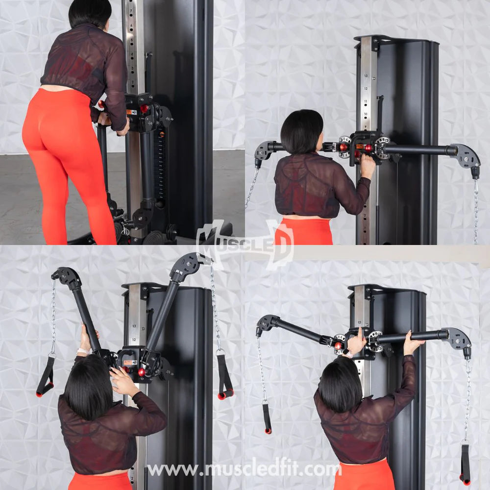 Dual Adjustable Functional Trainer | Muscle D Fitness Full-Body Machine
