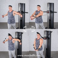 Dual Adjustable Functional Trainer | Muscle D Fitness Full-Body Machine
