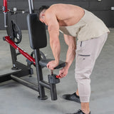 Power Leverage V2 Seated Pec Fly / Rear Delt Combo - Plate Loaded - Weight Storage Included