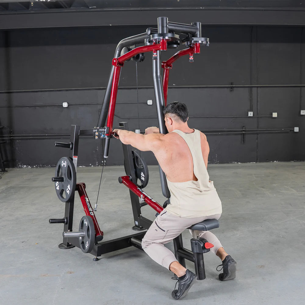 Power Leverage V2 Seated Pec Fly / Rear Delt Combo - Plate Loaded - Weight Storage Included