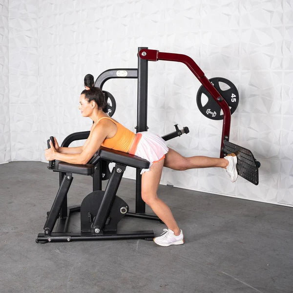 Pro Strength Booty Shaper - Muscle D Fitness - Adjustable, Plate Loaded, Glute Kick