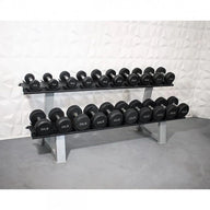 Pro Rubber Dumbbells - Muscle D Fitness - High Quality Knurled Handles